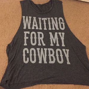 Waiting for my cowboy muscle tank